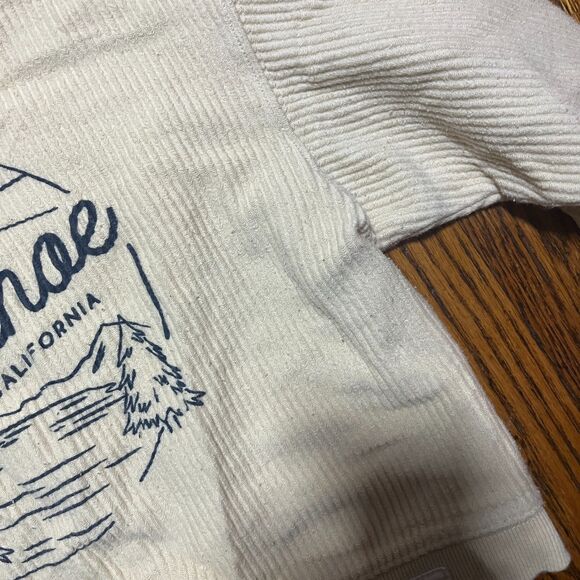 Unwind by League Lake Tahoe California Ribbed Cropped Sweater Women's M - Picture 3 of 10